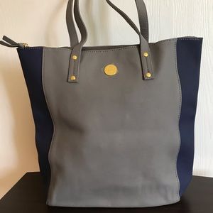 NWOT Joy Mangano Saffiano Leather Tote Bag